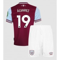 West Ham United Edson Alvarez #19 Replika babykläder Hemmaställ Barn 2024-25 Kortärmad (+ korta byxor)